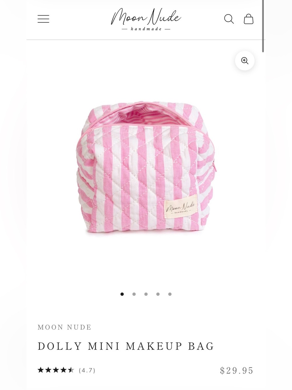 Moon Nude Dolly Mini Makeup Bag